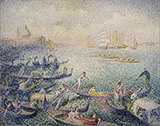 Regattain Venice By Henri Edmond Cross
