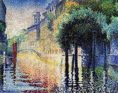 Rio San Trovaso Venice By Henri Edmond Cross