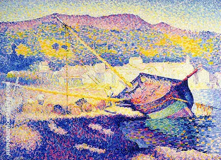 The Blue Boat By Henri Edmond Cross