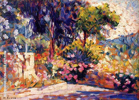The Flowered Terrace By Henri Edmond Cross