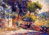 The Flowered Terrace By Henri Edmond Cross