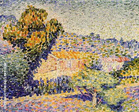 The Pink House By Henri Edmond Cross