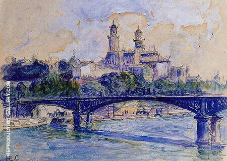The Seine by the Trocadero By Henri Edmond Cross