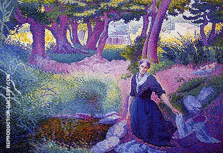 The Washerwoman By Henri Edmond Cross