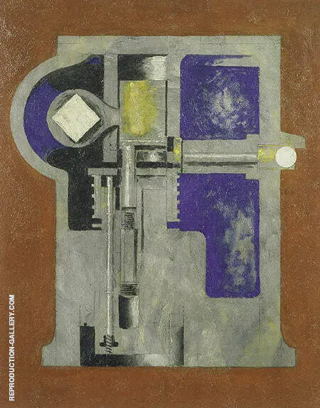 Untitled Mechanical Abstraction 1916 By Morton Livingston Schamberg