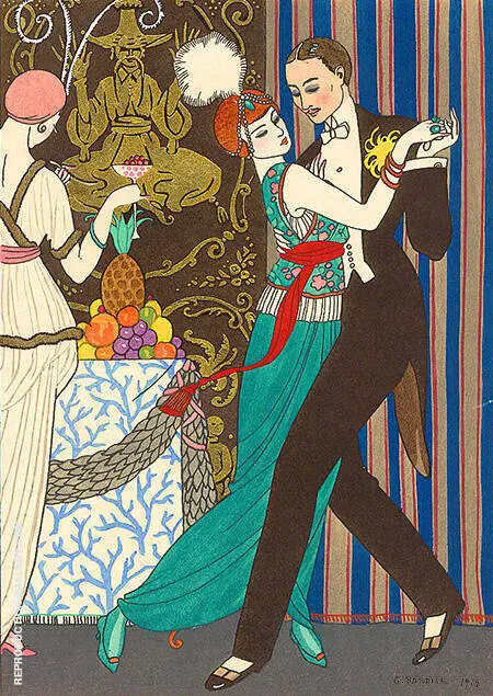 La Danse 1914 By George Barbier