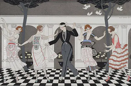 L'Amour Est Aveugle 1920 By George Barbier
