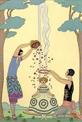 The Four Seasons 1925 By George Barbier