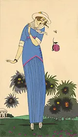 Costumes Parisiens Petite robe de Jardin 1913 By George Barbier