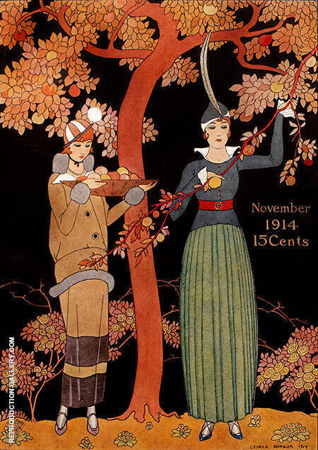 November 1914 by George Barbier | Oil Painting Reproduction