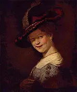 Bust of a Young Woman Smiling 1633 By Rembrandt Van Rijn