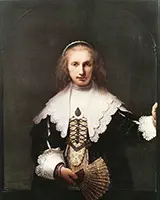 Portrait of Agatha Bas 1641 By Rembrandt Van Rijn