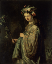 Saskia as Flora 1634 By Rembrandt Van Rijn
