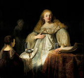 Judith at the Banquet of Holofernes By Rembrandt Van Rijn
