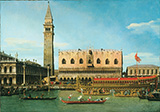 The Bucintoro at the Molo on Ascension Day 1745 By Canaletto