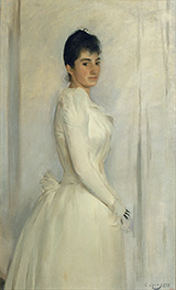 Portrait of Montserrat Carbo 1888 By Ramon Casas