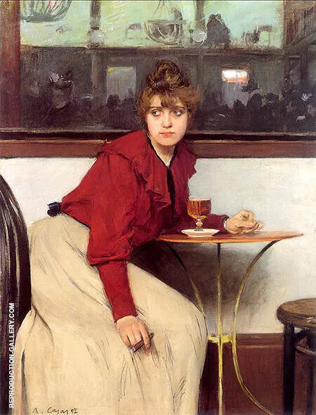 Catalan Madeleine L'absenta 1892 By Ramon Casas