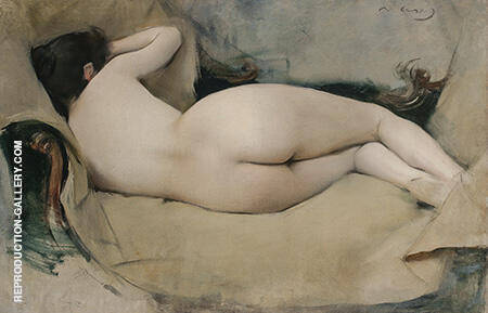 Female Nude 1894 by Ramon Casas | Oil Painting Reproduction
