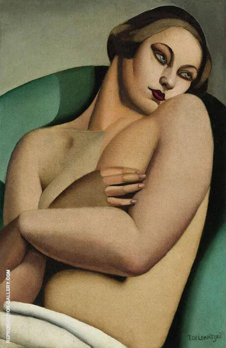 Nu Adosse By Tamara de Lempicka
