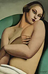 Nu Adosse By Tamara de Lempicka