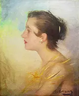 Noia De Perfil By Ramon Casas
