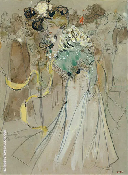 Celebrations in Toulon c1900 By Ramon Casas