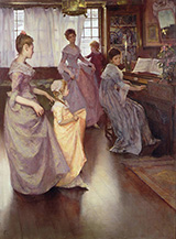 The Minuet 1892 By Elizabeth Forbes