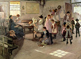 School Is Out 1889 By Elizabeth Forbes