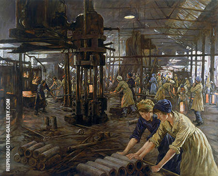 The Munitions Girls 1918 by Stanhope Forbes | Oil Painting Reproduction