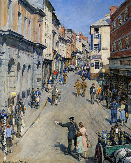 Causewayhead Penzance 1943 by Stanhope Forbes | Oil Painting Reproduction
