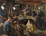 Sail Making On Board Hms Essex At Devonport 1918 By Stanhope Forbes