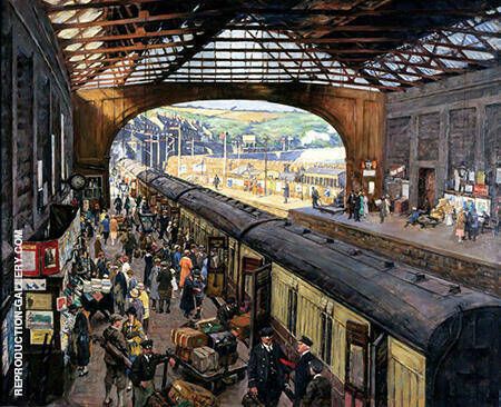 The Terminus Penzance Station | Oil Painting Reproduction