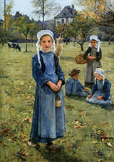 The Orchard 1882 By Stanhope Forbes