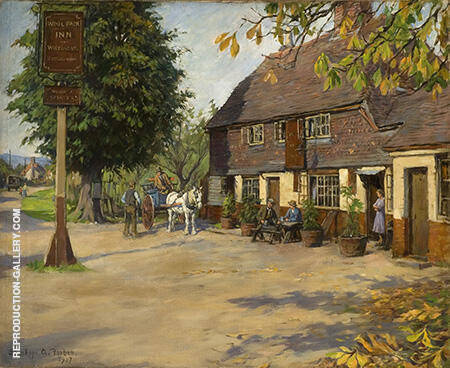 The Woolpack Inn 1937 by Stanhope Forbes | Oil Painting Reproduction