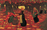 The Chestnut Gatherers By Georges Lacombe