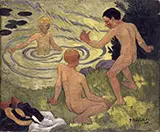 Boys on a Riverbank 1906 By Paul Serusier