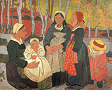 Bretons in the Forest of Huelgoat 1893 By Paul Serusier