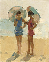 Ladies on the Beach By Isaac Israels