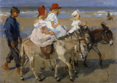 Donkey Riding on the Beach c1898-1900 By Isaac Israels
