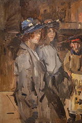 Two Cockney Girls By Isaac Israels