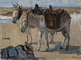 Two Donkeys c1897-1901 By Isaac Israels