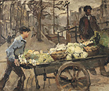 A Vegetable Seller on the Brouwersgracht By Isaac Israels