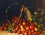 Apples in an Overturned Basket By Charles E Porter