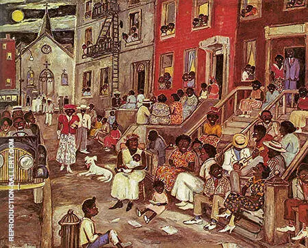 Midsummer Night in Harlem 1936 By Palmer Hayden