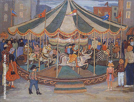 Carousel 1953 by Palmer Hayden | Oil Painting Reproduction