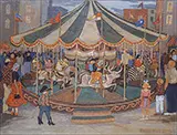 Carousel 1953 By Palmer Hayden