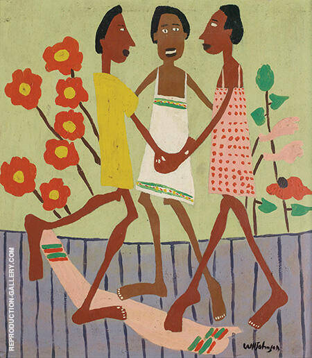Ring Around the Rosey by William H Johnson | Oil Painting Reproduction