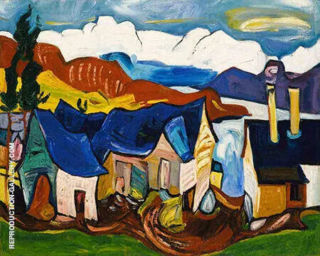 Chalet in the Mountains c1938 By William H Johnson
