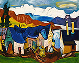 Chalet in the Mountains c1938 By William H Johnson