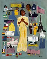 Marian Anderson c1945 By William H Johnson